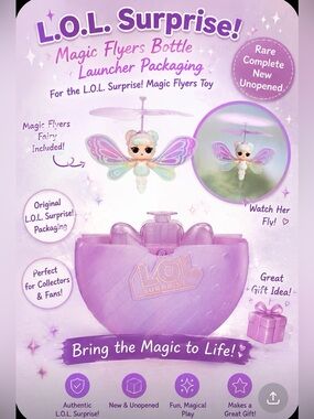 magical launcher bottle packaging for the L.O.L. Surprise! Magic Flyers toy